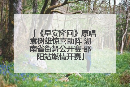 《早安隆回》原唱袁树雄惊喜助阵 湖南省街舞公开赛·邵阳站燃情开赛