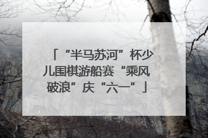 “半马苏河”杯少儿围棋游船赛“乘风破浪”庆“六一”