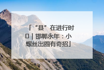 “县”在进行时⑬｜邯郸永年：小螺丝出圈有奇招