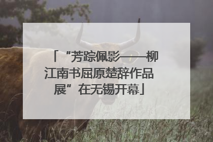 “芳踪佩影——柳江南书屈原楚辞作品展”在无锡开幕