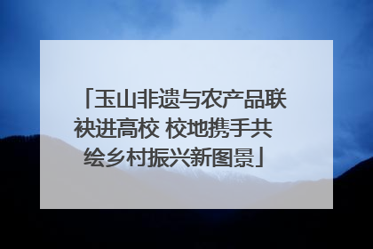 玉山非遗与农产品联袂进高校 校地携手共绘乡村振兴新图景