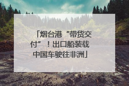 烟台港“带货交付”！出口船装载中国车驶往非洲