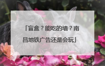 盲盒？能吃的墙？南昌地铁广告还是会玩
