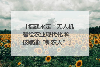 福建永定:无人机智绘农业现代化 科技赋能“新农人”