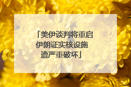 美伊谈判将重启 伊朗证实核设施遭严重破坏