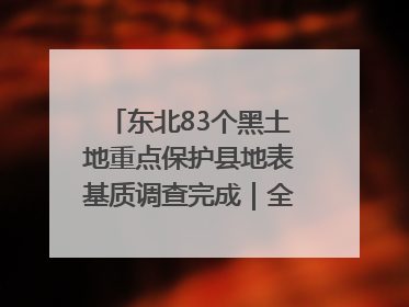 东北83个黑土地重点保护县地表基质调查完成｜全国“土地日”