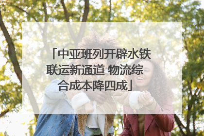 中亚班列开辟水铁联运新通道 物流综合成本降四成