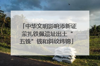 中华文明影响添新证 蒙扎铁佩遗址出土“五铢”钱和斜纹纬锦