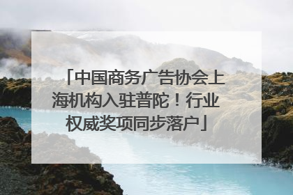 中国商务广告协会上海机构入驻普陀！行业权威奖项同步落户