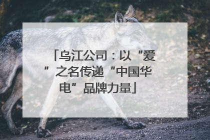 乌江公司：以“爱”之名传递“中国华电”品牌力量