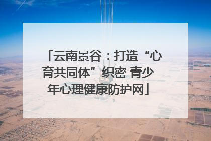 云南景谷：打造“心育共同体”织密 青少年心理健康防护网