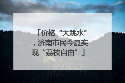 价格“大跳水”，济南市民今夏实现“荔枝自由”