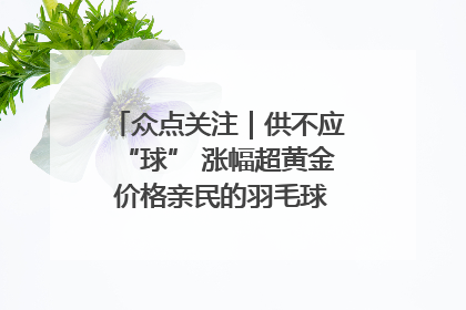 众点关注｜供不应“球” 涨幅超黄金 价格亲民的羽毛球为何身价飞涨？