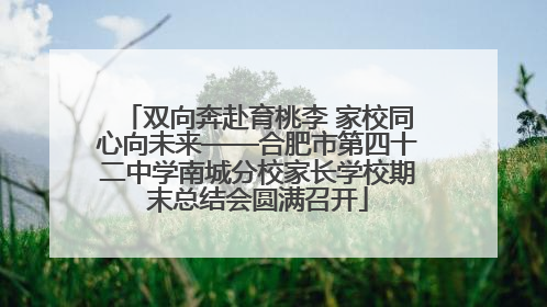 双向奔赴育桃李 家校同心向未来——合肥市第四十二中学南城分校家长学校期末总结会圆满召开