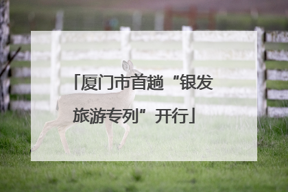 厦门市首趟“银发旅游专列”开行