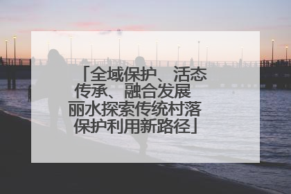 全域保护、活态传承、融合发展 丽水探索传统村落保护利用新路径