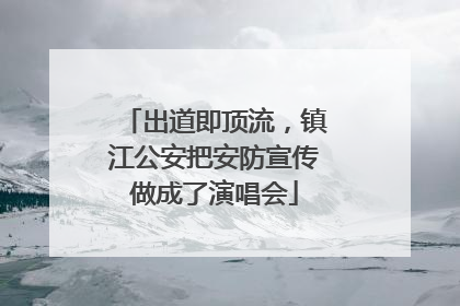出道即顶流，镇江公安把安防宣传做成了演唱会