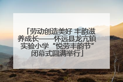 劳动创造美好 丰韵滋养成长——怀远县龙亢镇实验小学“悦劳丰韵节”闭幕式圆满举行