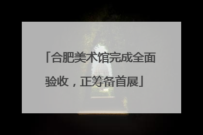 合肥美术馆完成全面验收，正筹备首展