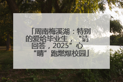 周南梅溪湖：特别的爱给毕业生，“请回答，2025”心“晴”跑燃爆校园