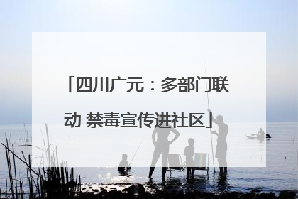 四川广元：多部门联动 禁毒宣传进社区