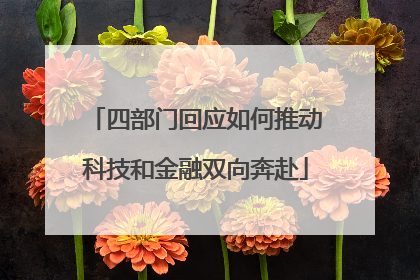 四部门回应如何推动科技和金融双向奔赴