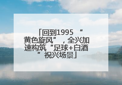 回到1995 “黄色旋风”，全兴加速构筑“足球+白酒”祝兴场景