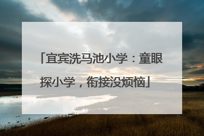 宜宾洗马池小学:童眼探小学,衔接没烦恼