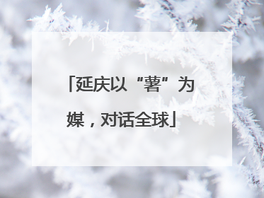 延庆以“薯”为媒，对话全球