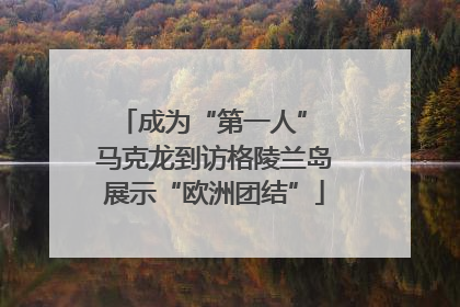 成为“第一人” 马克龙到访格陵兰岛展示“欧洲团结”