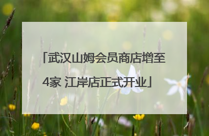 武汉山姆会员商店增至4家 江岸店正式开业