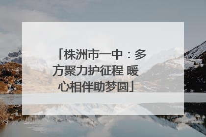 株洲市一中：多方聚力护征程 暖心相伴助梦圆