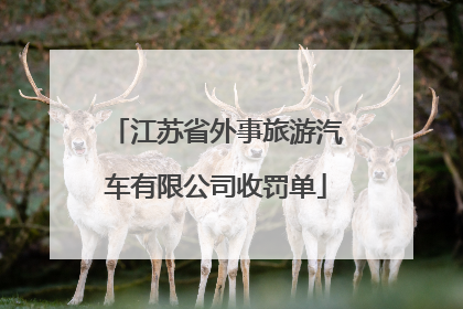江苏省外事旅游汽车有限公司收罚单