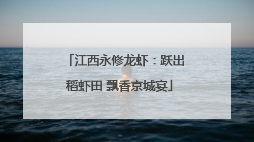 江西永修龙虾：跃出稻虾田 飘香京城宴