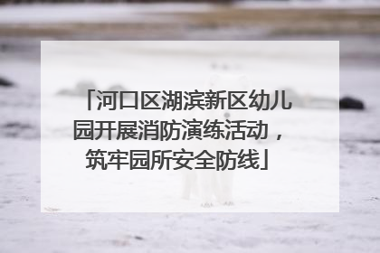 河口区湖滨新区幼儿园开展消防演练活动，筑牢园所安全防线