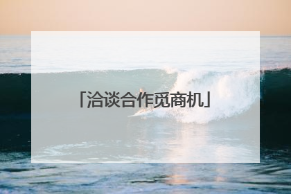洽谈合作觅商机