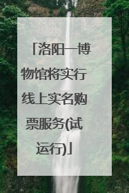洛阳一博物馆将实行线上实名购票服务(试运行)