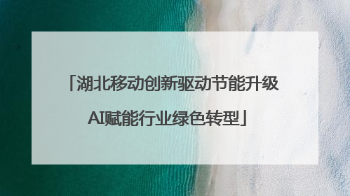 湖北移动创新驱动节能升级 AI赋能行业绿色转型