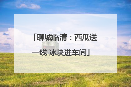 聊城临清：西瓜送一线 冰块进车间