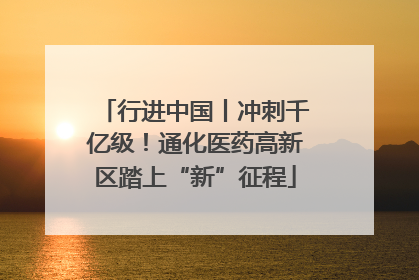 行进中国丨冲刺千亿级！通化医药高新区踏上“新”征程