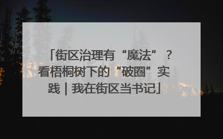街区治理有“魔法”？看梧桐树下的“破圈”实践｜我在街区当书记
