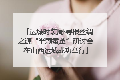 运城时装周·寻根丝绸之源“半颗蚕茧”研讨会在山西运城成功举行