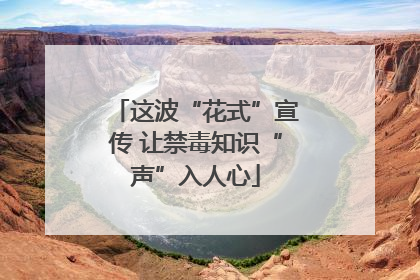 这波“花式”宣传 让禁毒知识“声”入人心