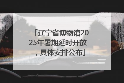 辽宁省博物馆2025年暑期延时开放，具体安排公布