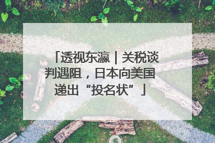 透视东瀛｜关税谈判遇阻，日本向美国递出“投名状”