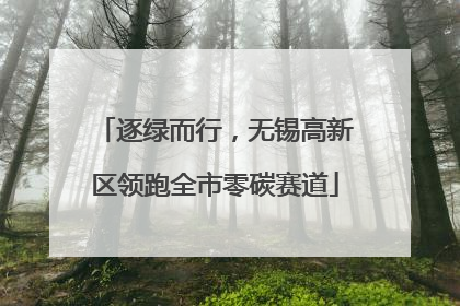 逐绿而行，无锡高新区领跑全市零碳赛道