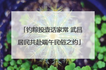 钓粽投壶话家常 武昌居民共赴端午民俗之约
