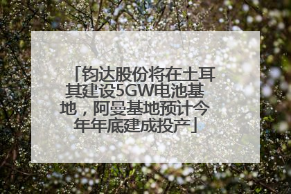 钧达股份将在土耳其建设5GW电池基地，阿曼基地预计今年年底建成投产