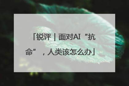 锐评｜面对AI“抗命”，人类该怎么办