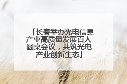 长春举办光电信息产业高质量发展百人圆桌会议，共筑光电产业创新生态